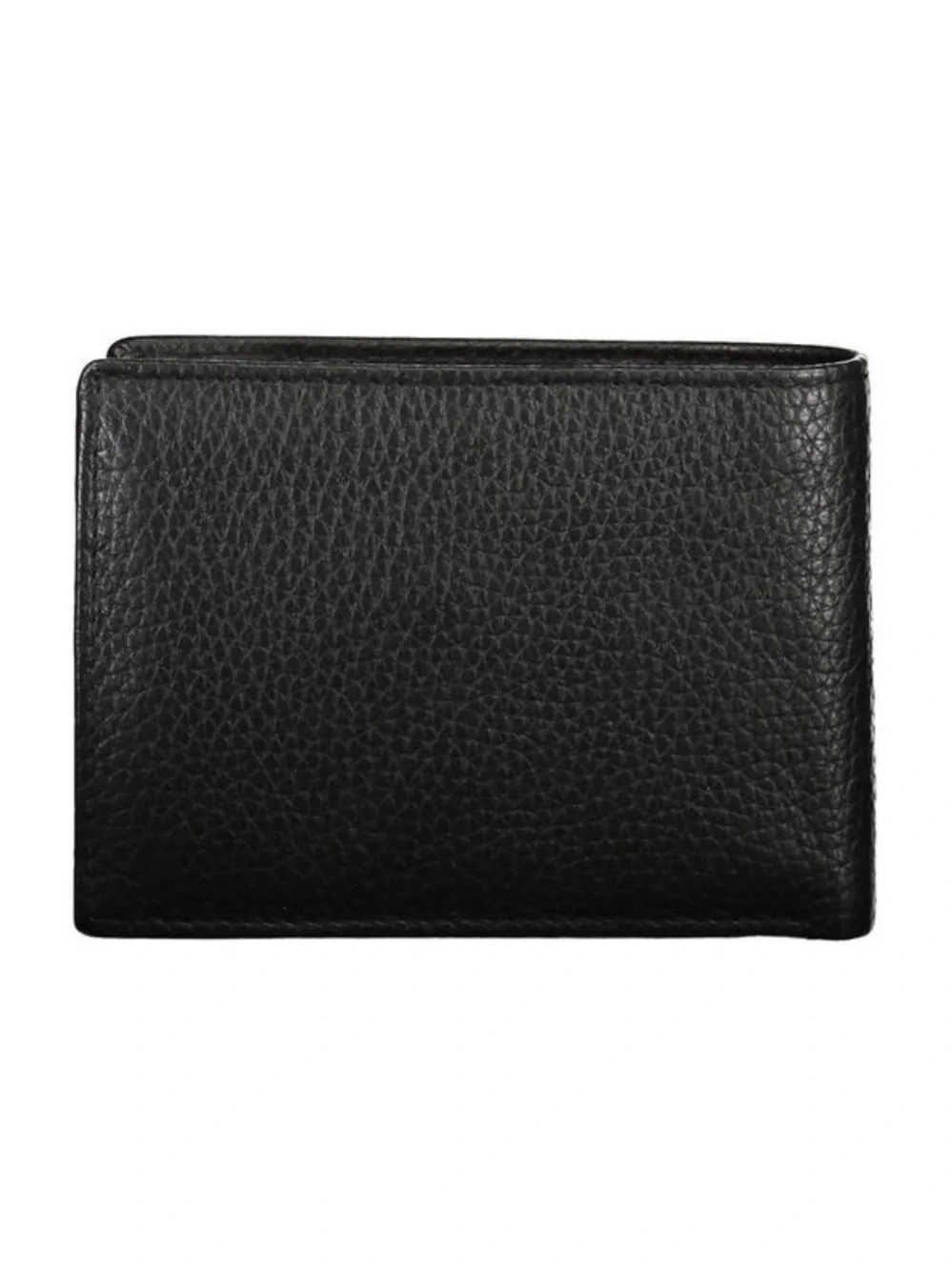 Aeronautica Militare Men’s Black Leather Bifold Wallet with Coin Pocket – New